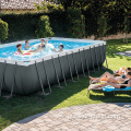 Moldura de aço inoxidável de piscina grande moída